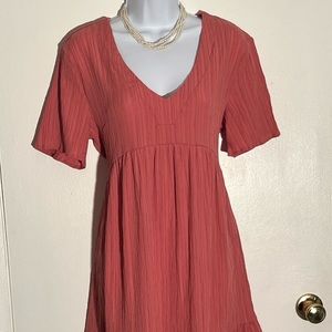 Emery Rose Light weight, versatile sundress in dusty rose